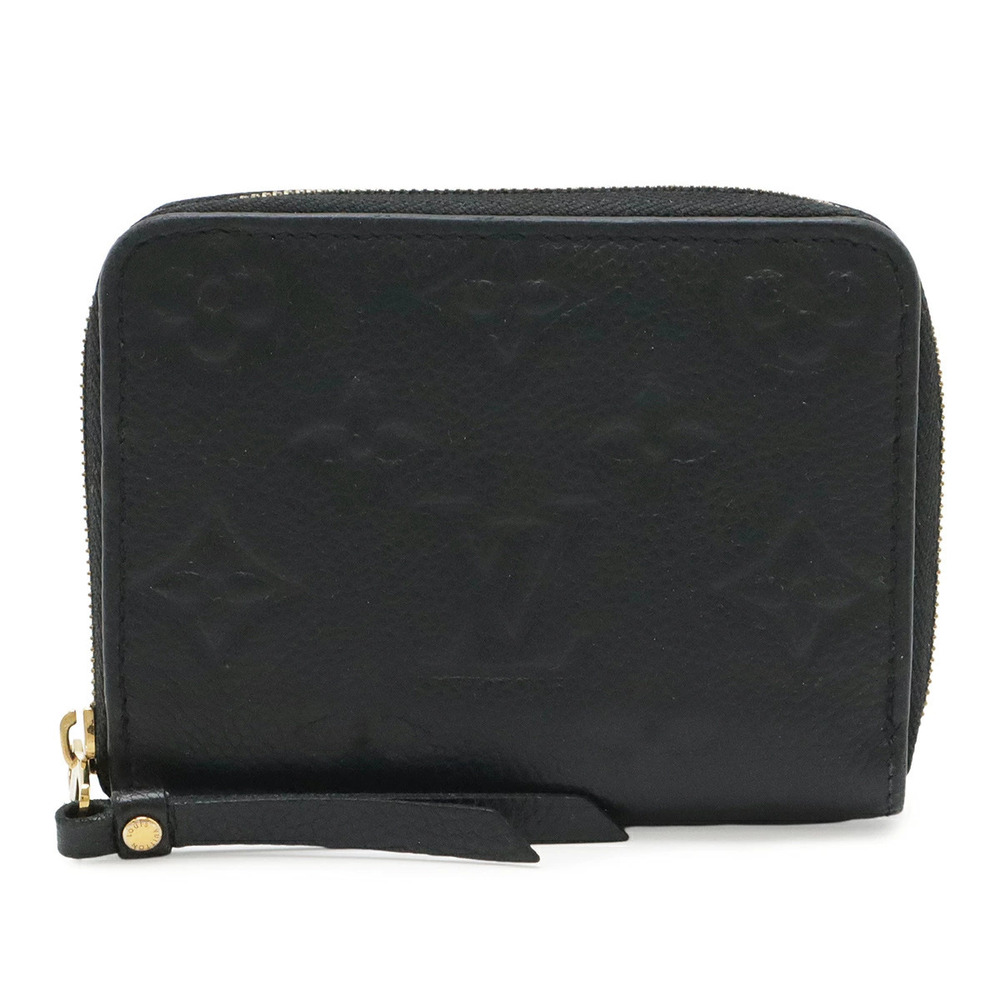 LOUIS VUITTON Monogram Empreinte Zippy Coin Case Noir Black